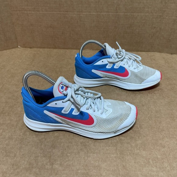 Nike 4.5Y/Womens 6 Bomb Pop CD8137-400 Tennis Shoe Downshifter Heat Check White - Picture 2 of 9